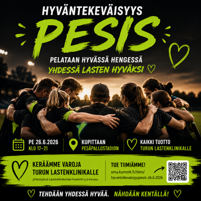 HYVÄNTEKEVÄISYYSPESIS 26.6.2026